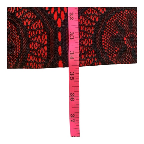 Enfocus Studio Red and Black Lace A-line Dress Sleeveless Mini Size 6 - Picture 11 of 11